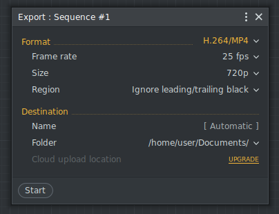 Linux - No export settings | LWKS Forum