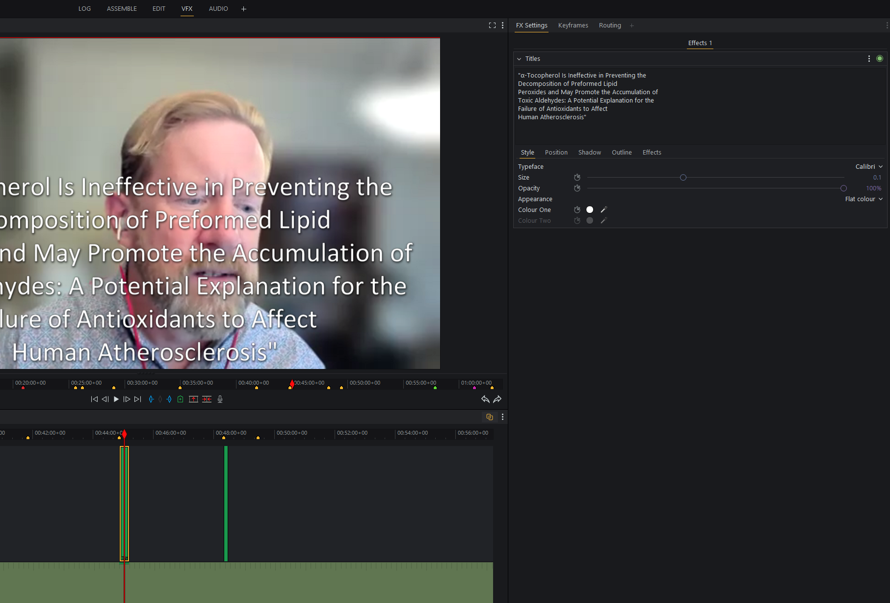 Text in Effects 1 layer obscuring video in Video 1 layer. | LWKS Forum