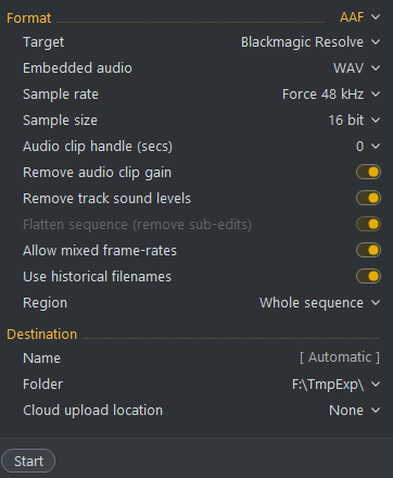 AAF converts audio with effects? | LWKS Forum