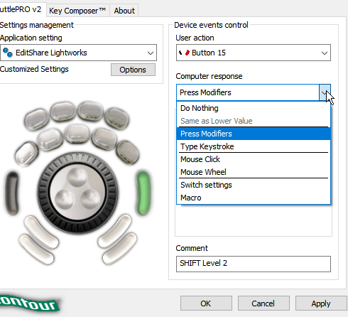 [SOLVED with the help of hugly and SChrauber!]configuring ShuttlePro ...