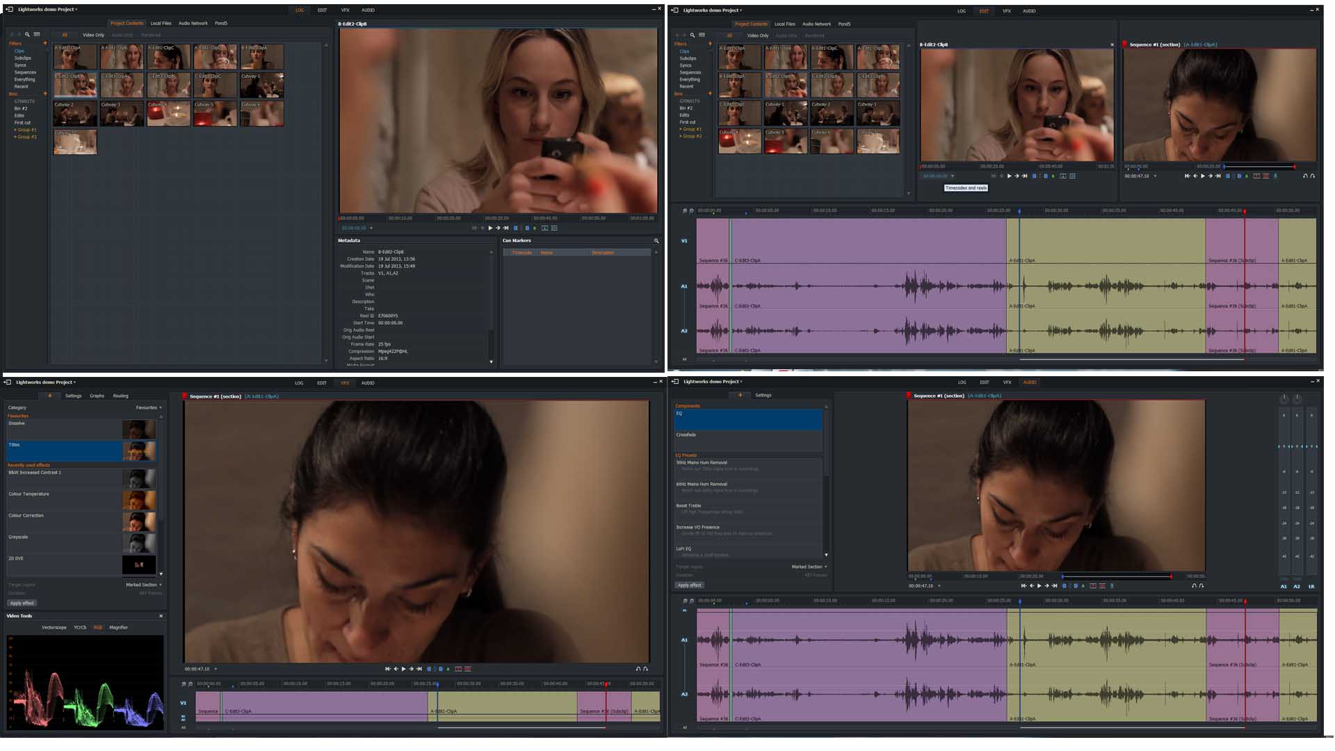 Lightworks has two interface layouts (fixed or flexible). | LWKS Forum