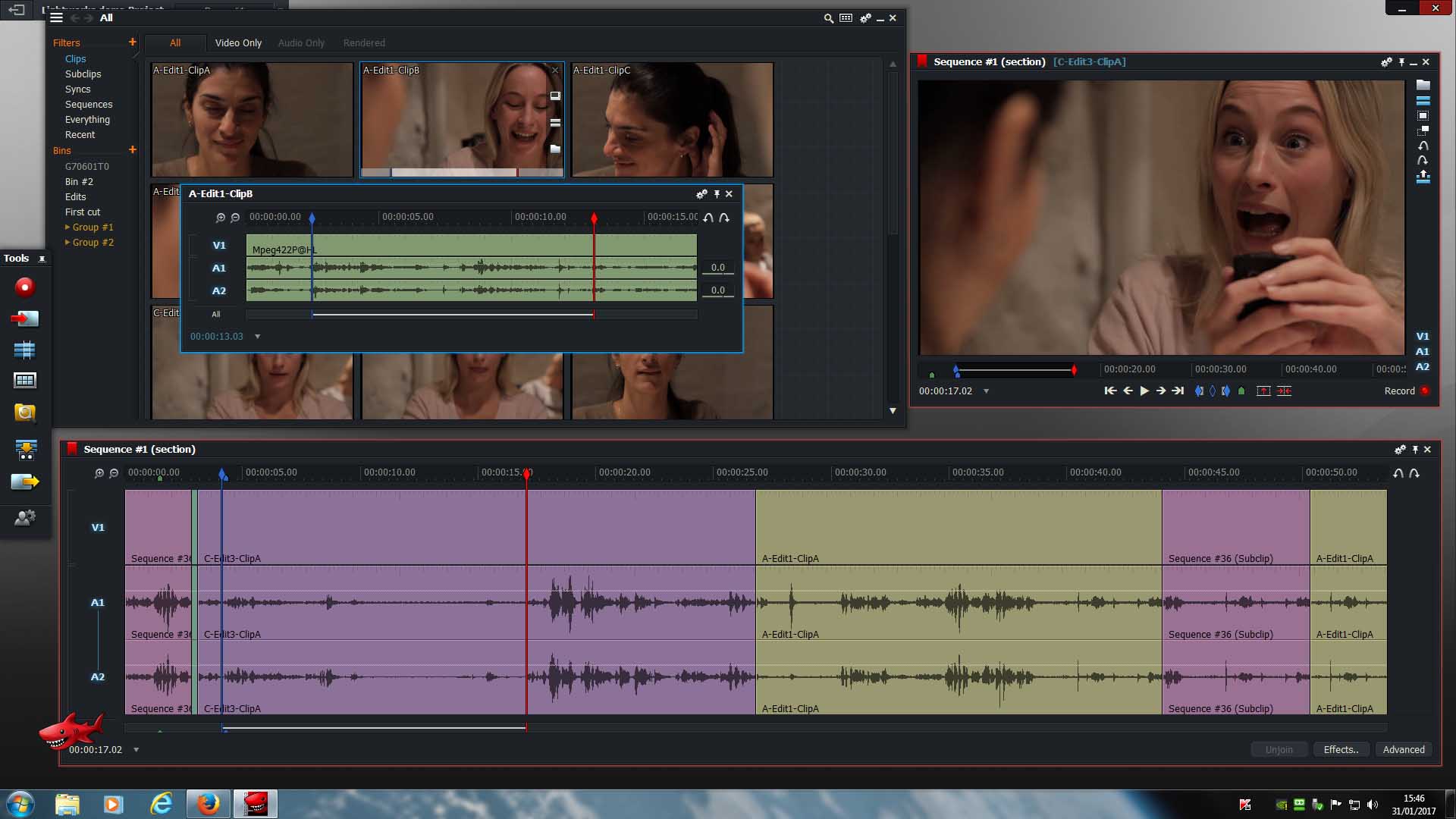 Lightworks has two interface layouts (fixed or flexible). | LWKS Forum