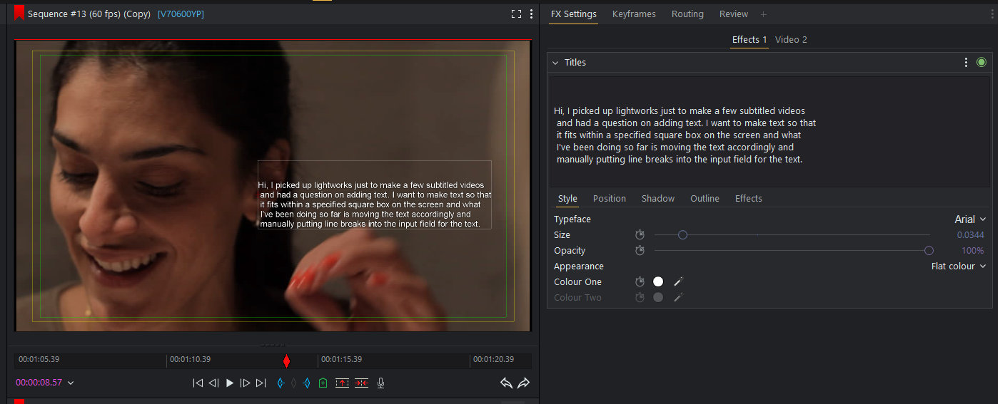 Title text, any way to have a textbox/ word wrapping? | LWKS Forum